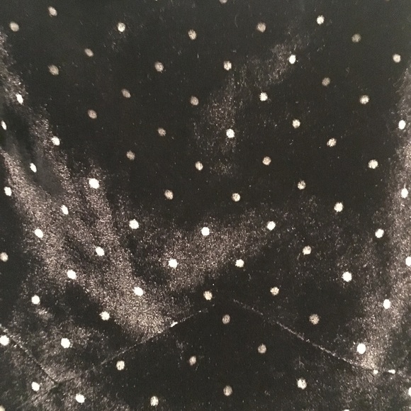 Marc Jacobs Black Velvet polka dot skirt size 4 - Picture 2 of 3
